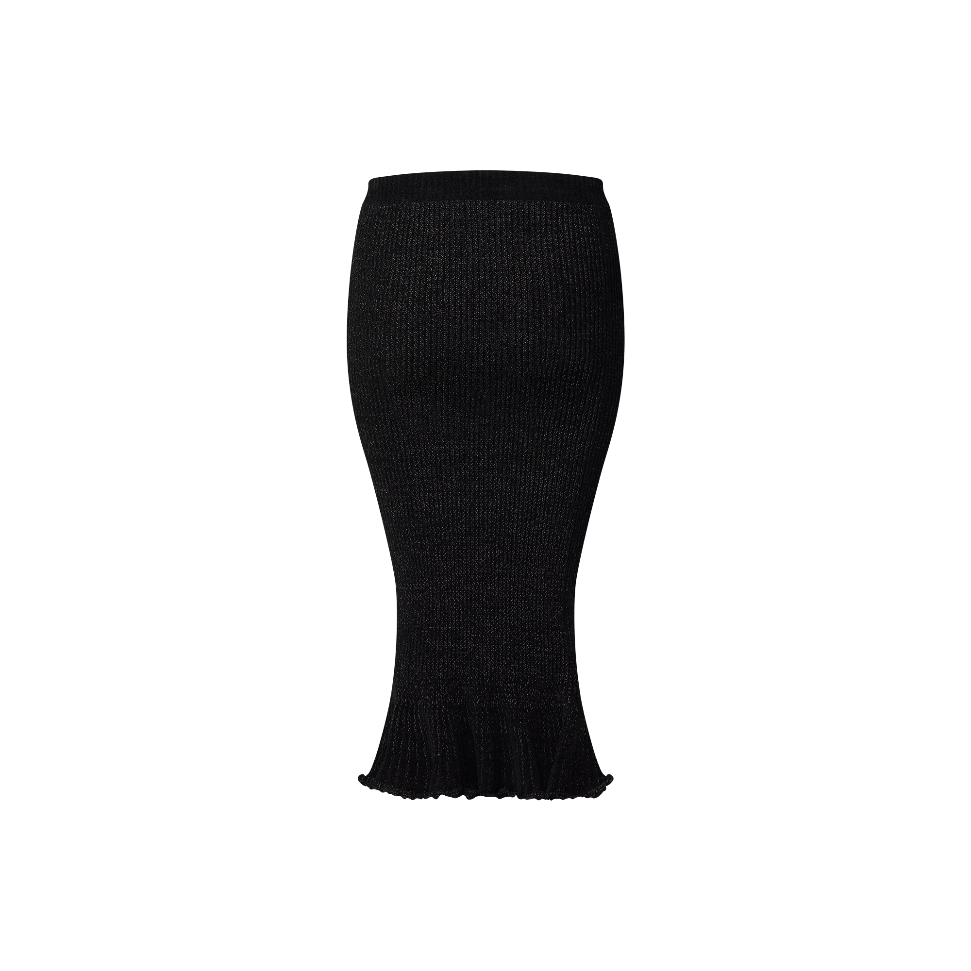 【美品】LOUIS VUITTON リブニットフレアスカート LOUIS VUITTON ルイヴィトン フレアヘムリブニットスカート